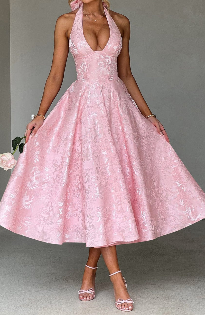 Helena Midi Dress - Blush