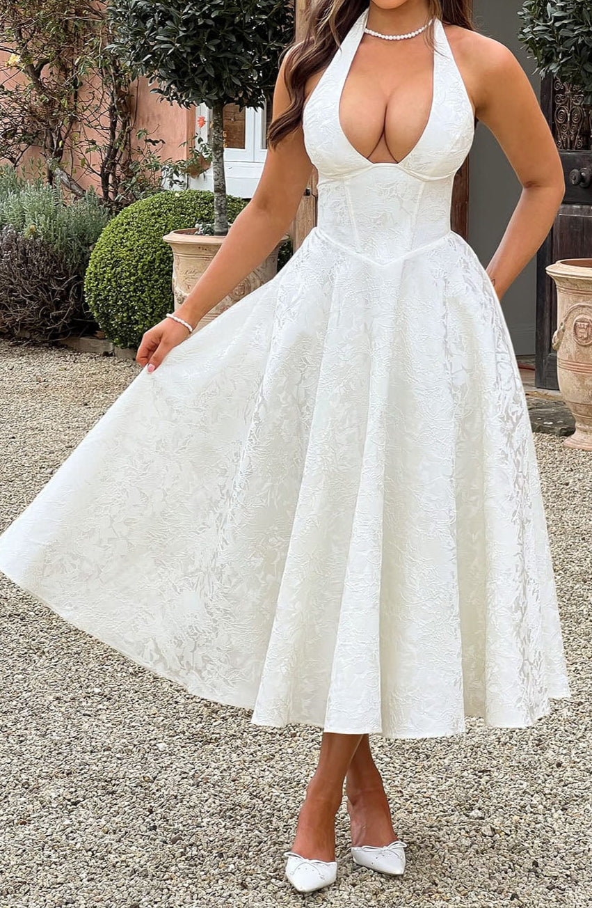 Patrizia Midi Dress - Ivory