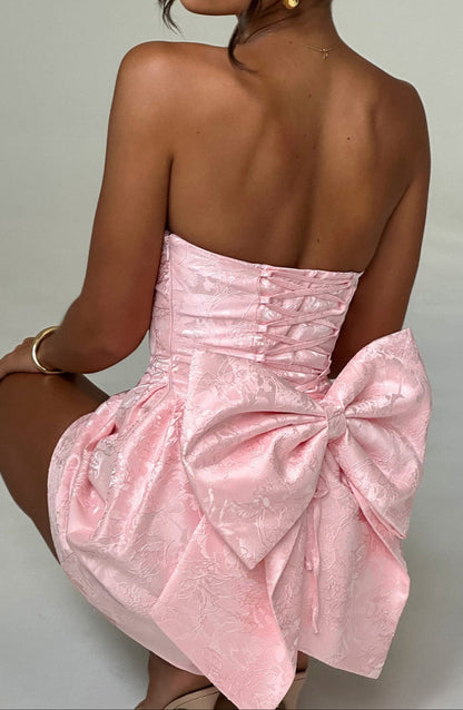 Hagne Mini Dress - Blush