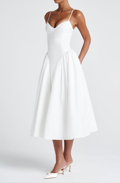 Regina Midi Dress - Ivory