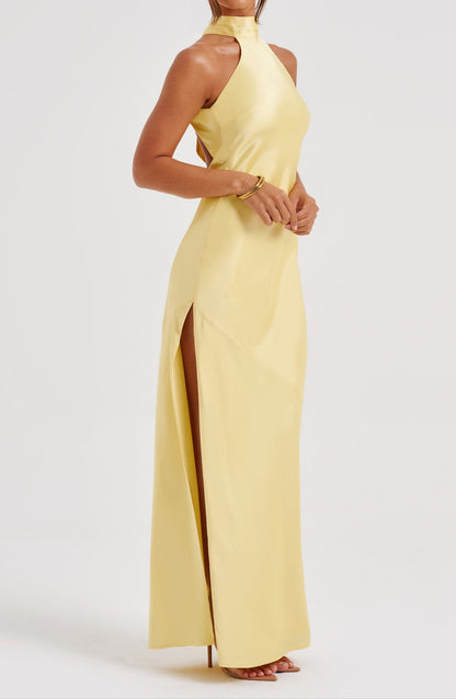 Alba Maxi Dress - Lemon
