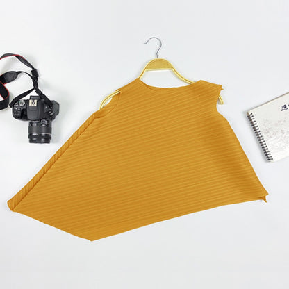 Sleeveless Asymmetrical Blouse Top for Women - Sara