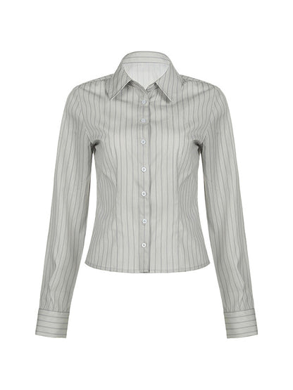 Classic Stripes Slim Long Sleeves Shirts