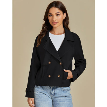 Double-Breasted Cropped Jacket for Women - Giovanna