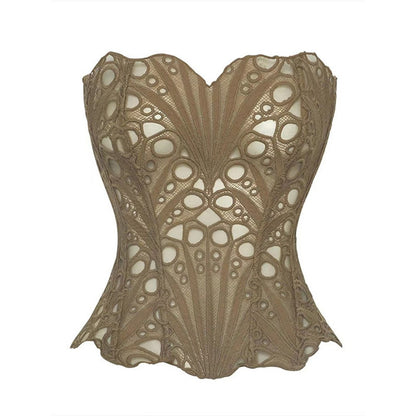 Floral Lace Strapless Corset Top for Women - Carla