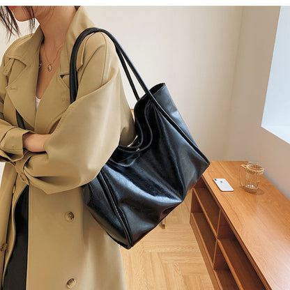 Large Faux Leather Shoulder Bag for Women - Raffaella