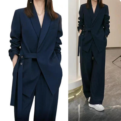 Blazer and Wide Leg Pants Set for Women - Ines