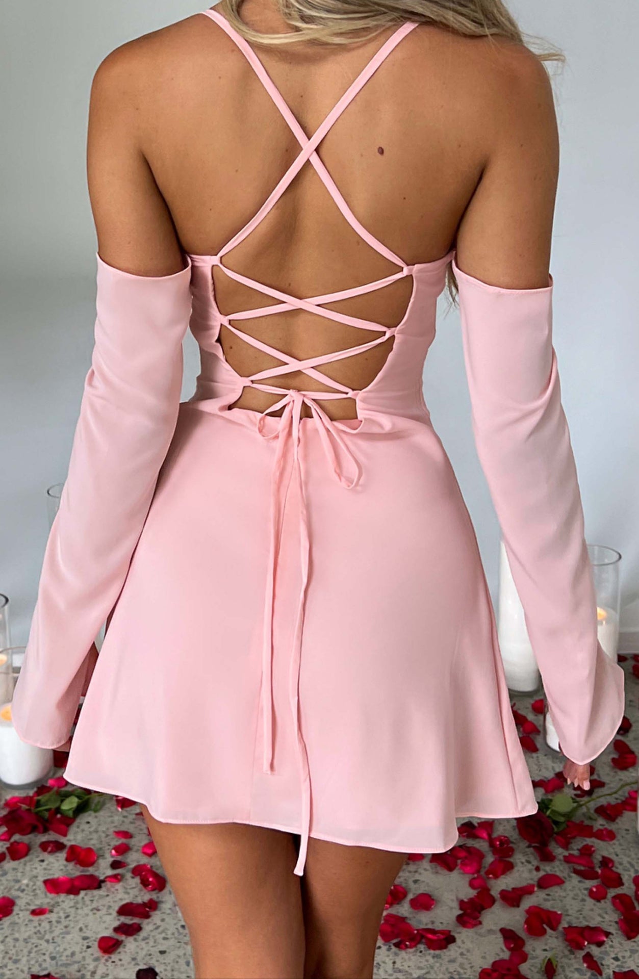 Rosana Mini Dress - Blush