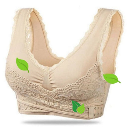 Women's Wireless Sports Bra | With Crossed Front Closure
