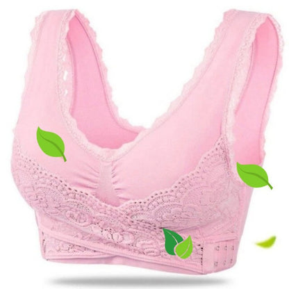 Women's Wireless Sports Bra | With Crossed Front Closure