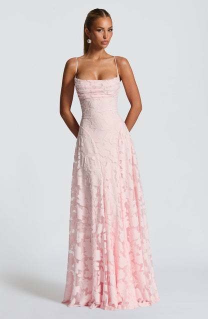 Women's Spaghetti Strap Wedding Guest Dress | Maxi