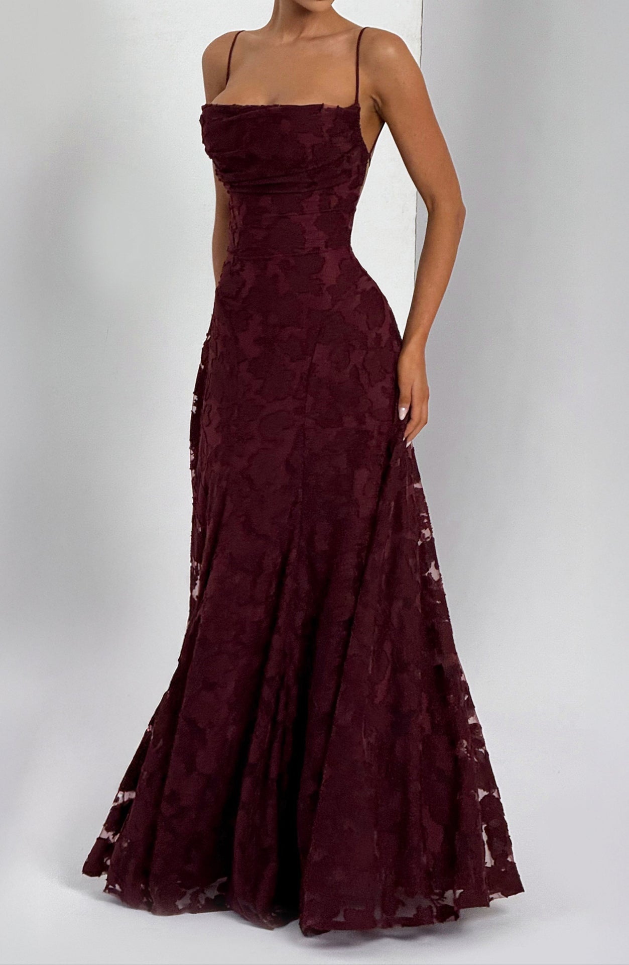 Bella Maxi Dress - Cherry Lacquer