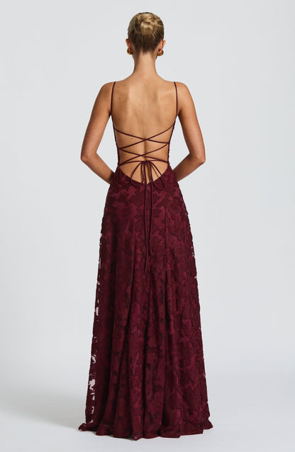 Women's Spaghetti Strap Wedding Guest Dress | Maxi