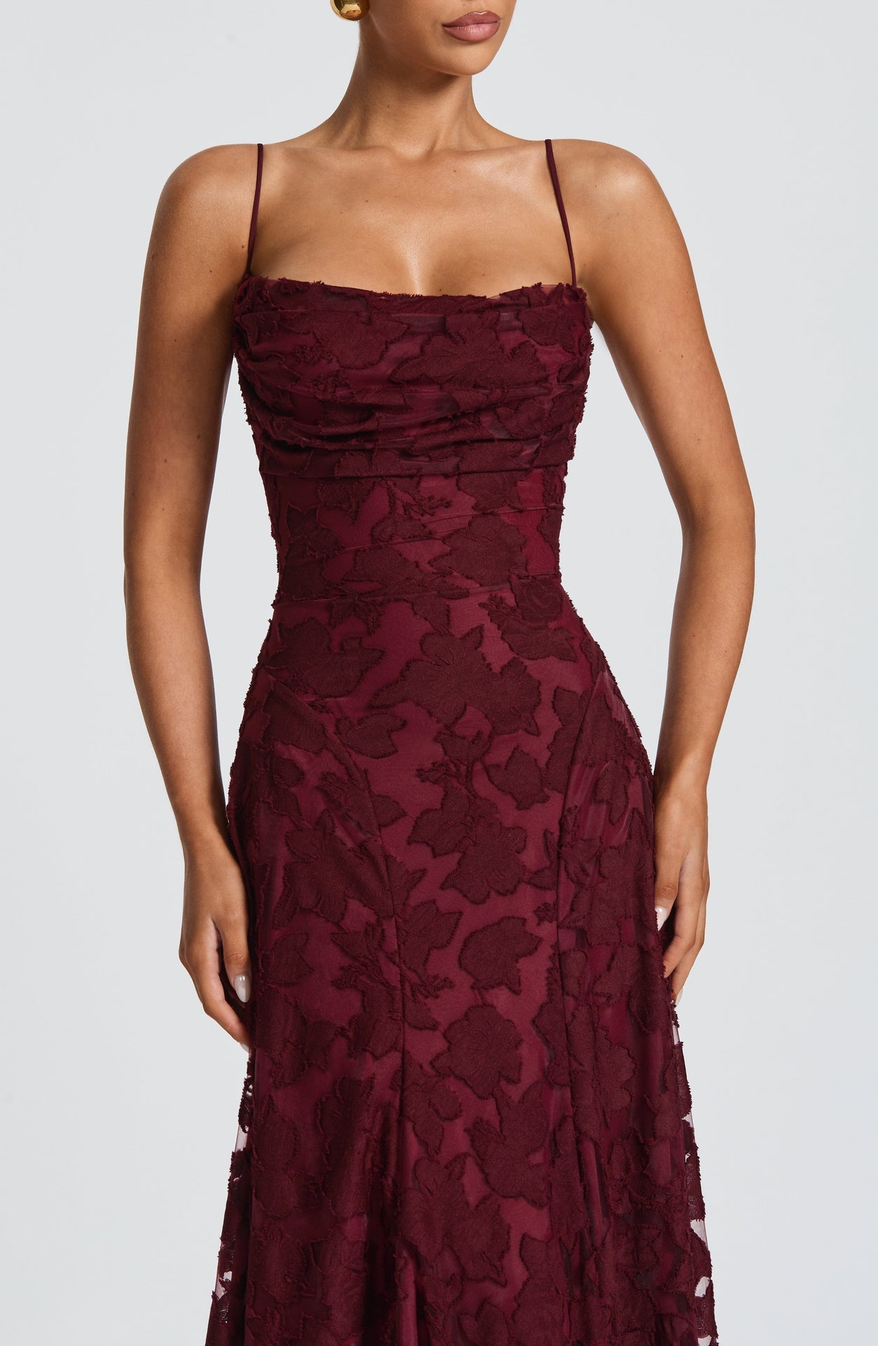 Bella Maxi Dress - Cherry Lacquer