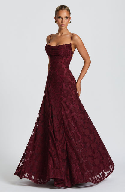 Women's Spaghetti Strap Wedding Guest Dress | Maxi