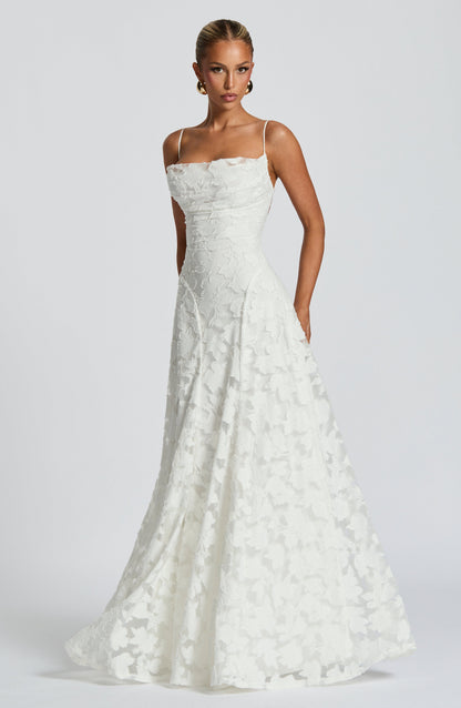 Women's Spaghetti Strap Wedding Guest Dress | Maxi