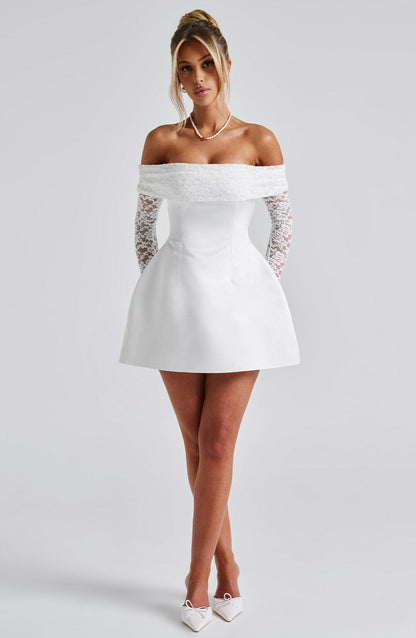 Catalina Mini Dress-Ivory