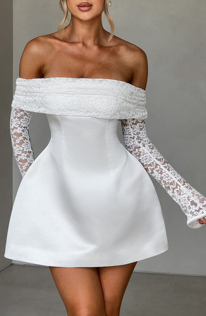 Catalina Mini Dress-Ivory