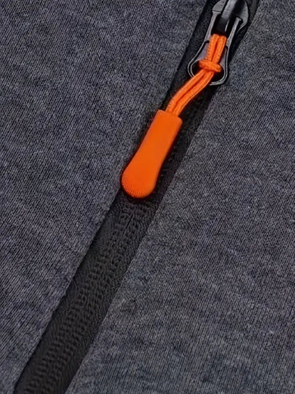 Men's Multiple Zipper Pockets Hoodie | Sports