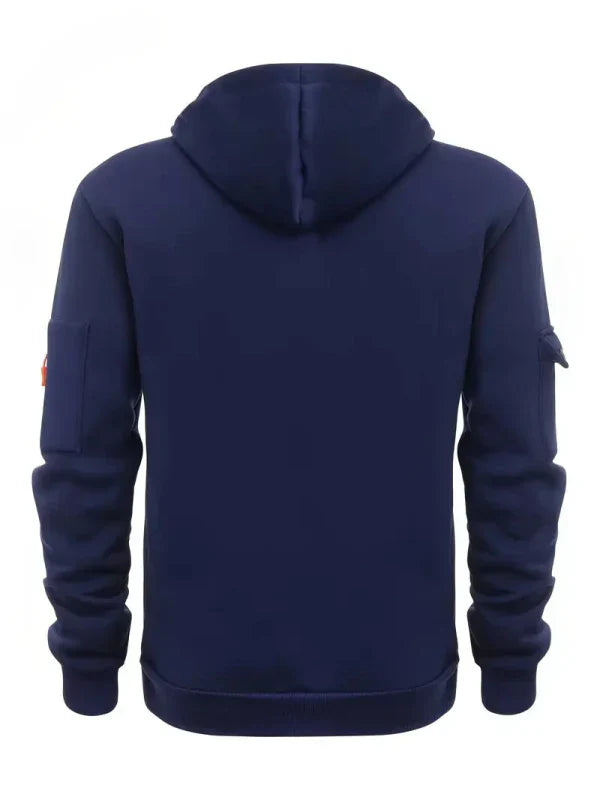 Men's Multiple Zipper Pockets Hoodie | Sports