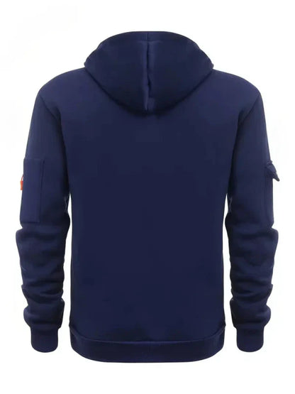 Men's Multiple Zipper Pockets Hoodie | Sports