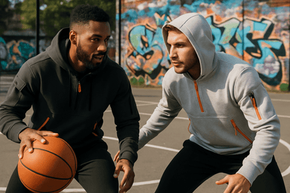 Men's Multiple Zipper Pockets Hoodie | Sports