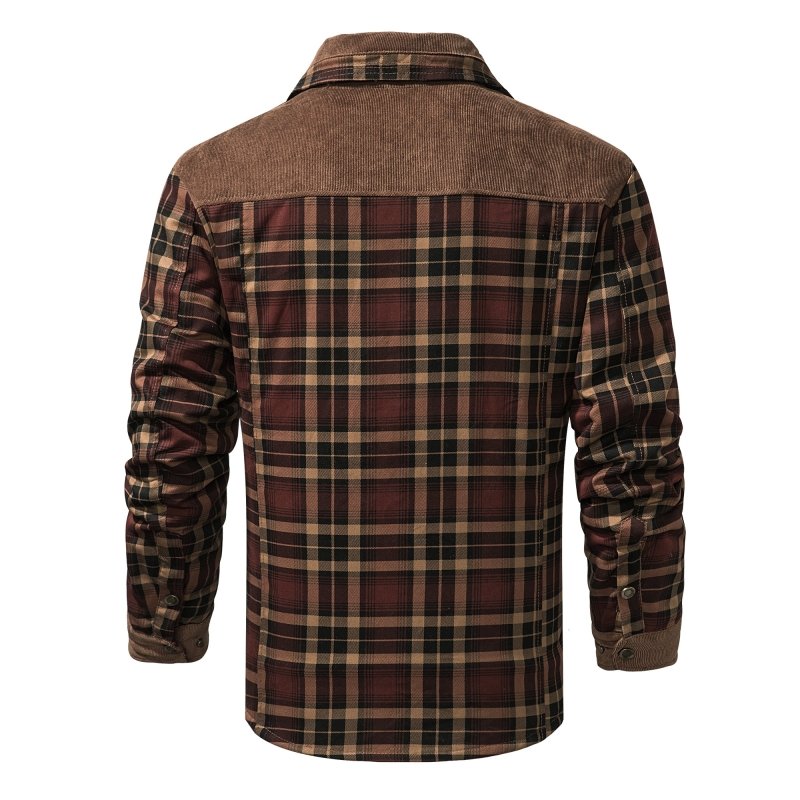 Men's Warm Plaid Jacket | Business