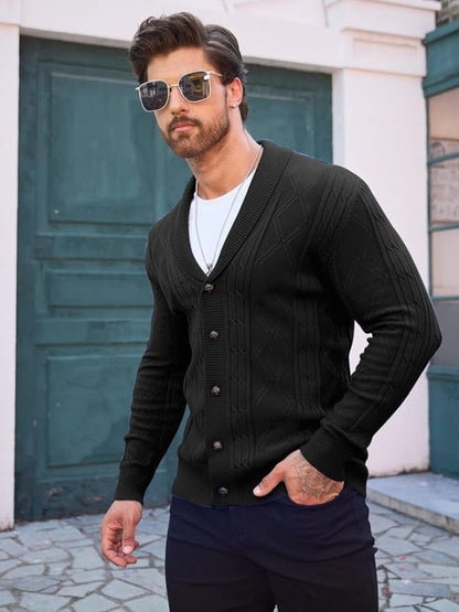 Men's V-Neck Cardigan | Knitting