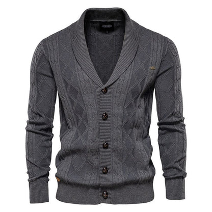 Men's V-Neck Cardigan | Knitting
