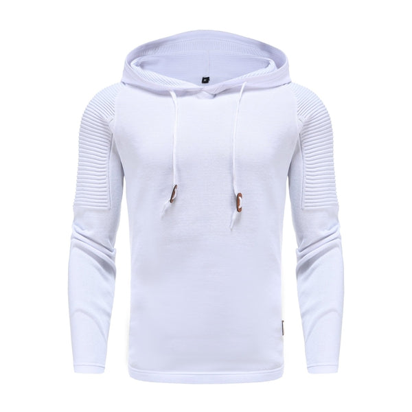 Men's Pleated Hoodie | Raglan