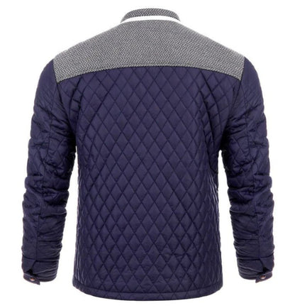 Men's Splicing Cotton Jacket | Lattice