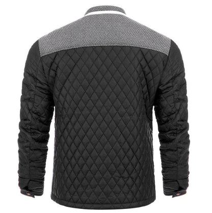 Men's Splicing Cotton Jacket | Lattice