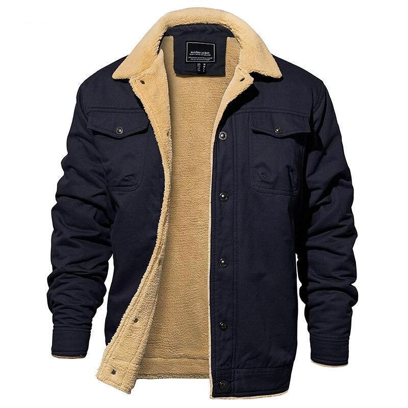 Men's Plush Cotton Cloth Jacket | Leisure