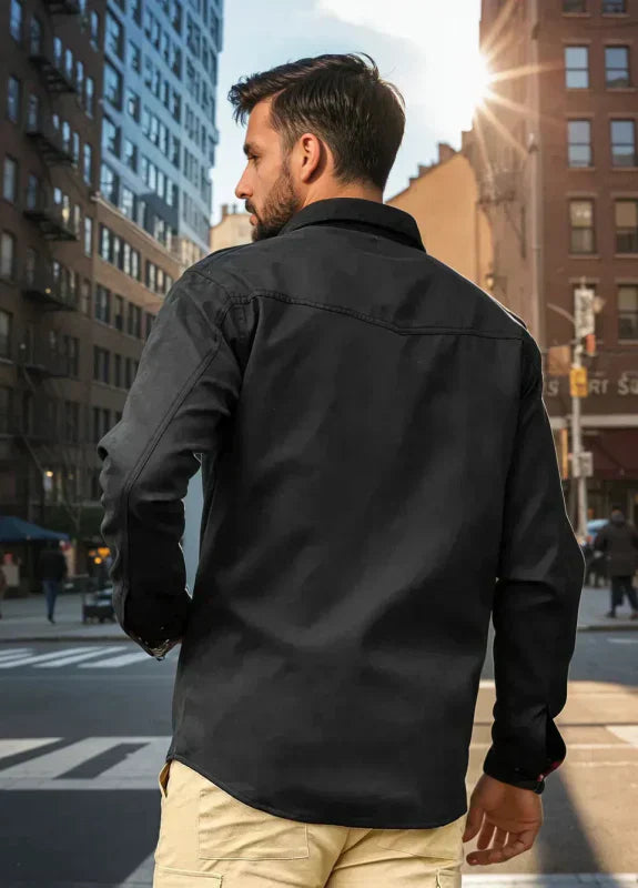 Men's Large Lapel Jacket | Plaid