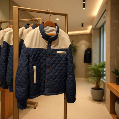 Men's Plaid Thick Jacket | Zip