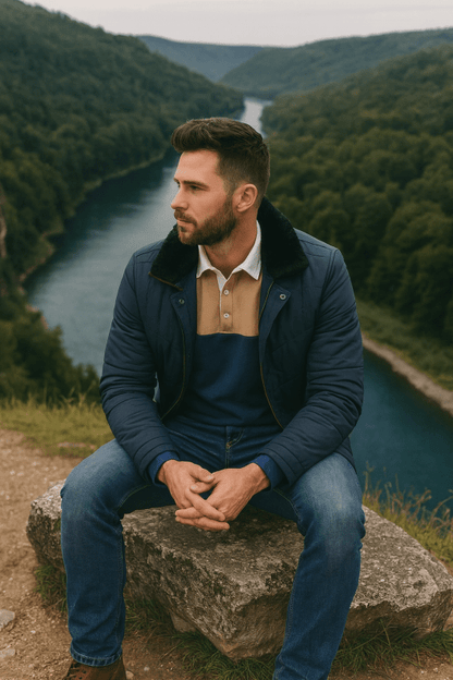 Men's Thick Jacket | Stand Collar
