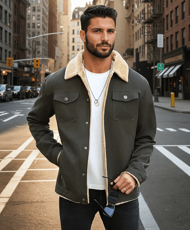 Men's Plush Cotton Cloth Jacket | Leisure
