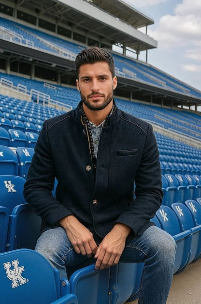 Men's Lapel Coat | Color Matching