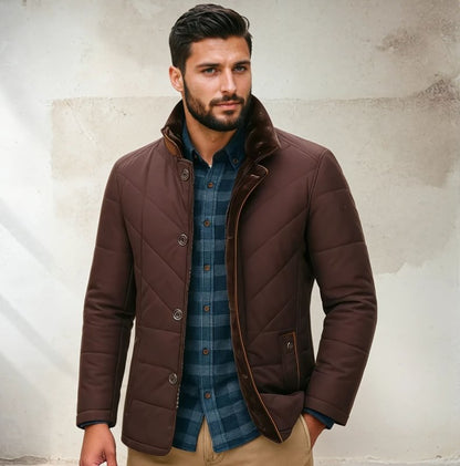 Men's Thick Jacket | Stand Collar