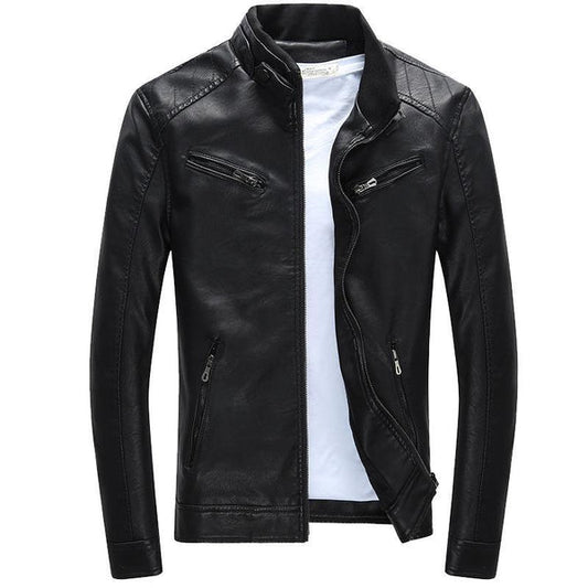 Men's Locomotive Leather Jacket | Winter
