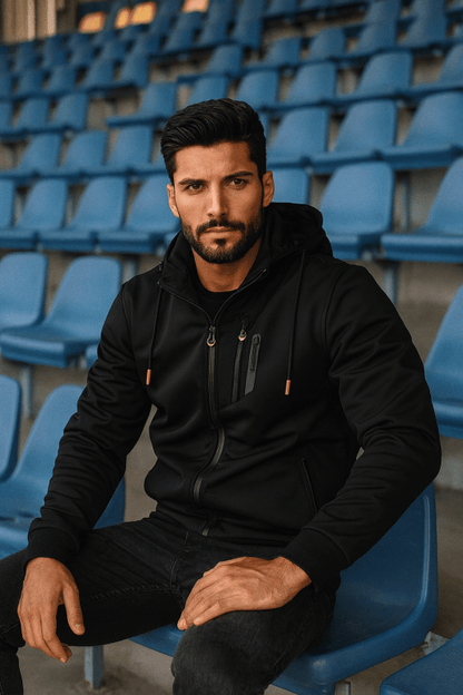 Men's Removable Hooded Jacket | Zip