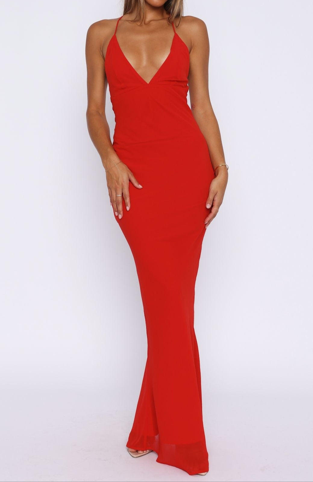 Nahia Maxi Dress Red