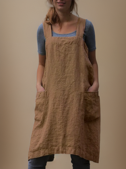 Women's Work Apron Dress | Long