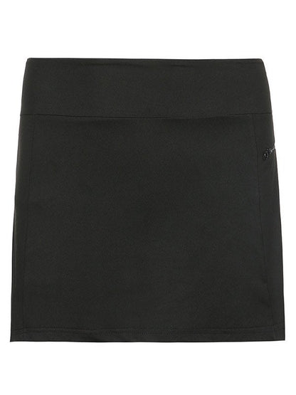 Black Classic Mini Skirt