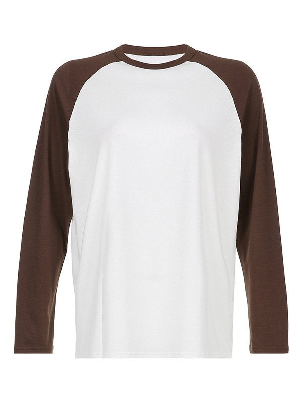 Raglan Sleeve Top with Crew Neck