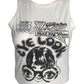 Crop tank top with eye look graphic