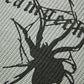 Grauer Punk Rippstrickpullover mit Aufgedruckter Spinne