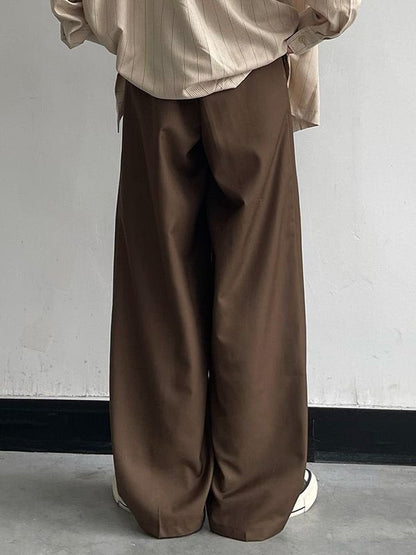 Classic Casual Straight Cut Tailored Pants