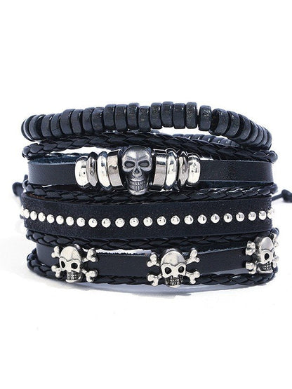 Punk 4pcs PUL PULA PULE CON CON SKULL