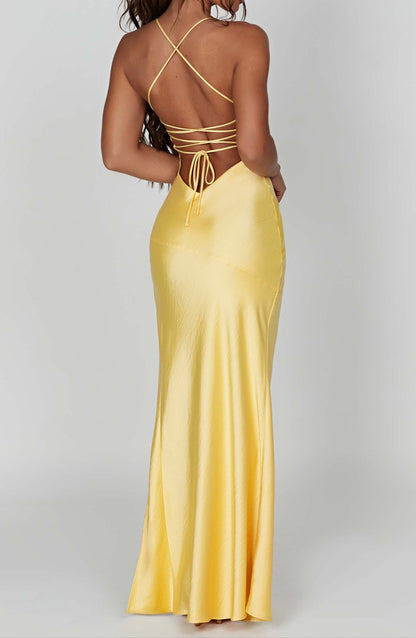 Macarena Maxi Dress - Lemon